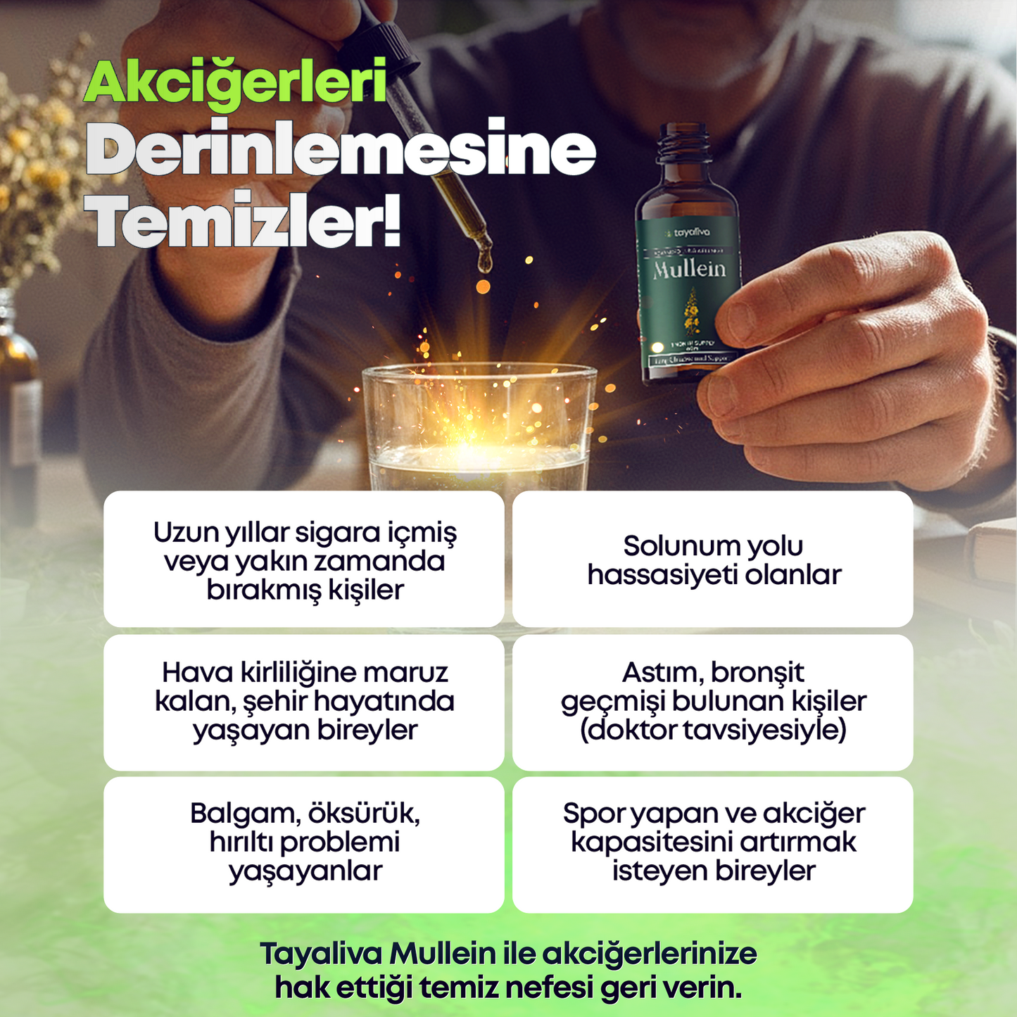 Tayaliva- Bitkisel Akciğer Temizleyici Damla